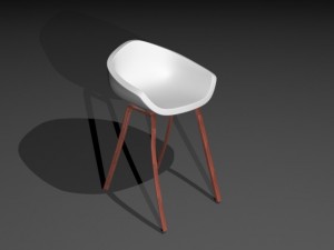 chair 3D मॉडल