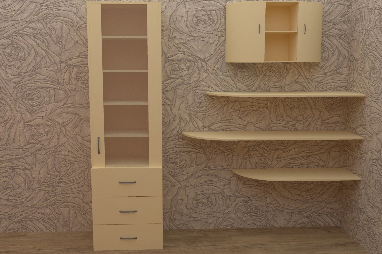 pack of book shelf 3D Model .c4d .max .obj .3ds .fbx .stl .blend 