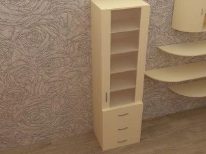 pack of book shelf 3D Model