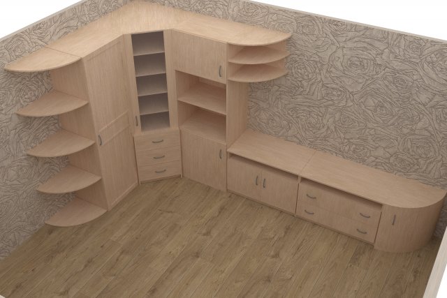 cabinet wall 3Dモデル .c4d .max .obj .3ds .fbx .stl .blend
