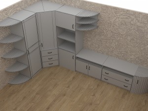 cabinet wall 3Dモデル