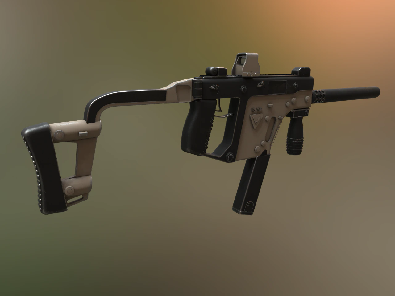 kriss vector 3D Model .c4d .max .obj .3ds .fbx .stl .blend 
