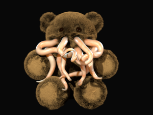 tentacle bear - high and low poly Modelo 3D