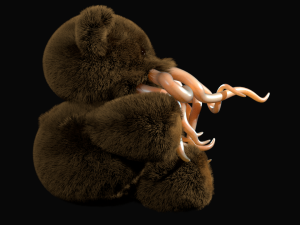 tentacle bear - high and low poly Modelo 3D