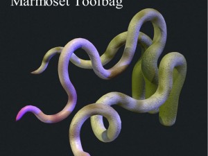 rigged tentacle set with pbr and non-pbr textures Modelo 3D