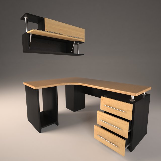 work-table senator Model 3D .c4d .max .obj .3ds .fbx .stl .blend 