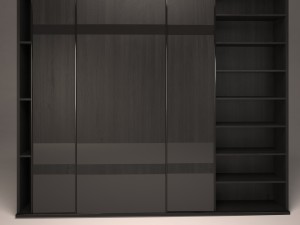 sliding door wardrobe 3D मॉडल