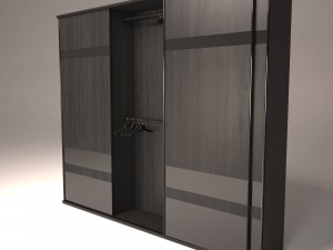 sliding door wardrobe 3D मॉडल
