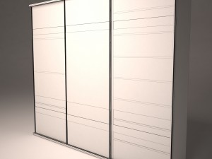 sliding door wardrobe 3D मॉडल