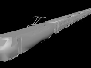 high speed train 3D मॉडल