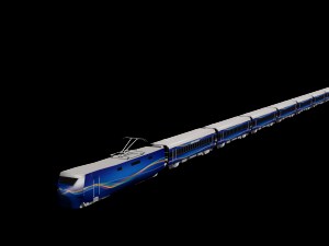 high speed train 3D मॉडल
