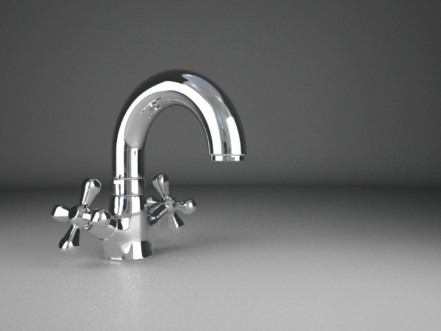 bath mixer 3D 모델 .c4d .max .obj .3ds .fbx .stl .blend 