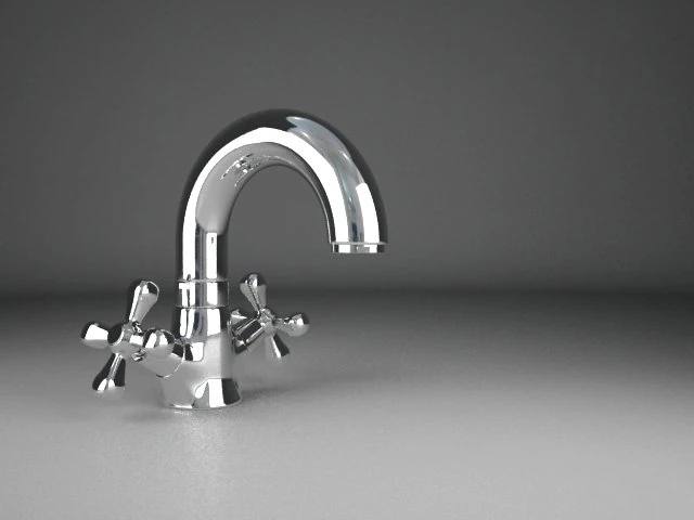 bath mixer 3D Model .c4d .max .obj .3ds .fbx .stl .blend 