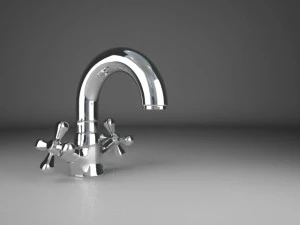 स्नान मिक्सर 3D मॉडल