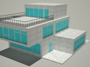 rumah sederhana Model 3D