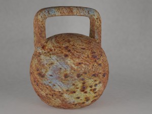 rusty weight 24 kg 3D मॉडल