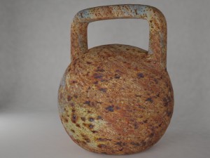 rusty weight 24 kg Modelo 3D