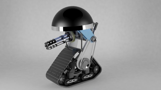 robot 3D Model .c4d .max .obj .3ds .fbx .stl .blend 
