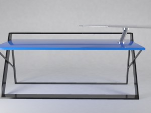 blue table 3D 모델