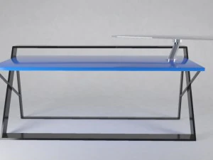 blue table 3D Model
