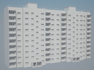 russian panelka 3D 모델