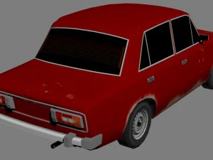 vaz 2106 game ready 3D Model