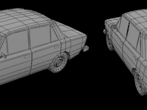 vaz 2106 game ready 3D Model