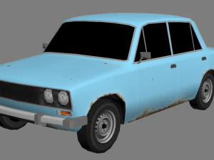 vaz 2106 game ready 3D Model