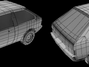 vaz 2108 game ready 3D Model
