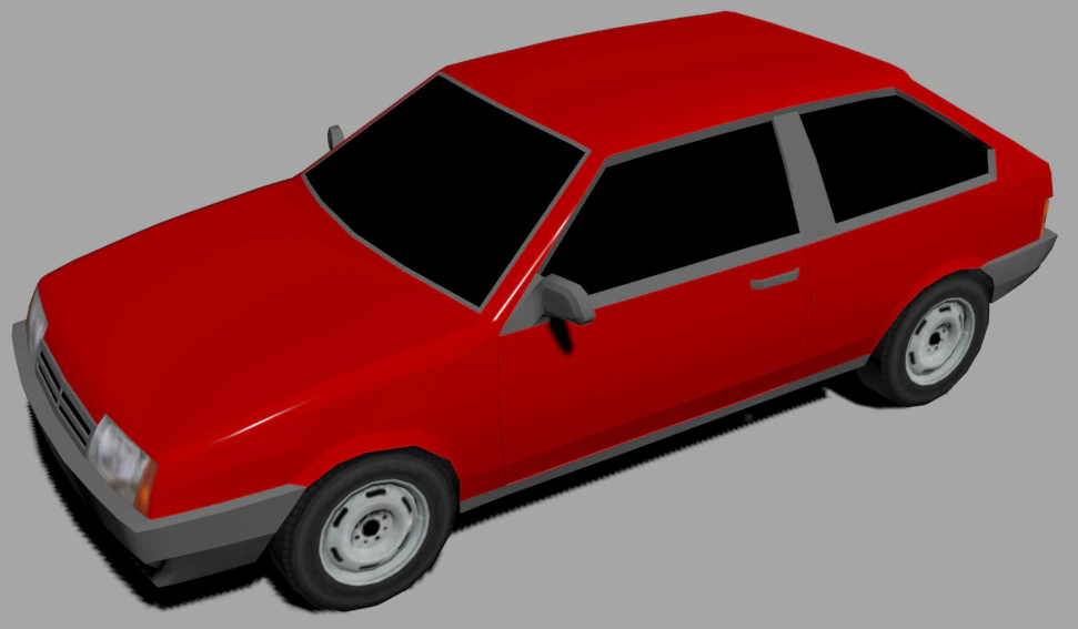 vaz 2108 game ready 3D Model .c4d .max .obj .3ds .fbx .stl .blend 