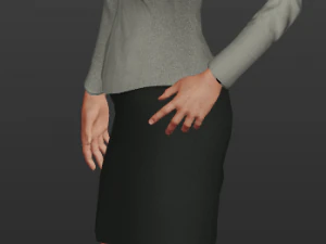 female politician 3D Model