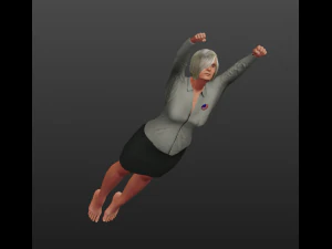 female politician 3D Model
