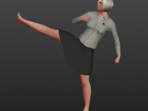 female politician Model 3D