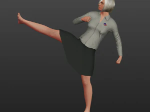 female politician 3D Model