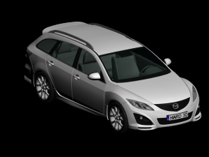 2011 mazda 6 wagon Modelo 3D