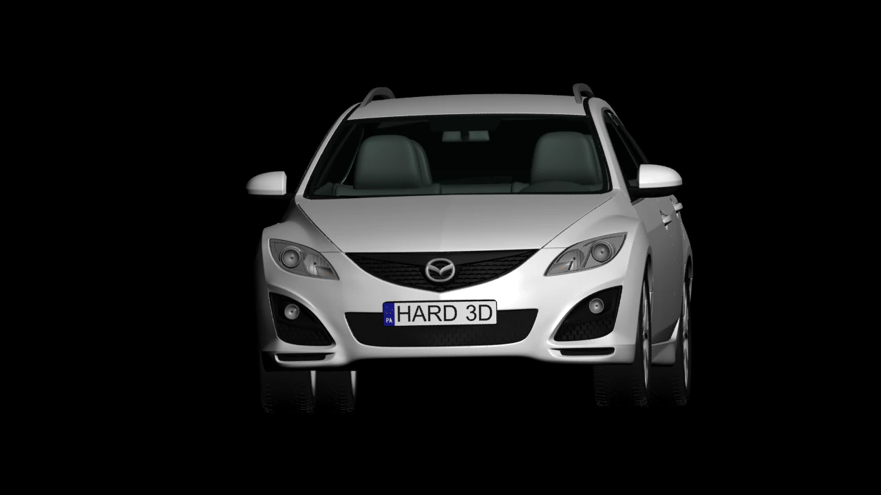2011 mazda 6 wagon 3D Model .c4d .max .obj .3ds .fbx .stl .blend
