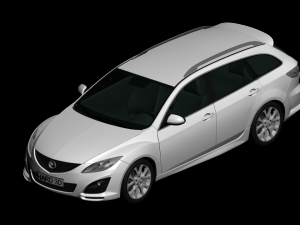2011 mazda 6 wagon Modelo 3D