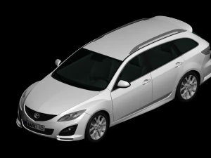 2011 mazda 6 wagon 3D Model