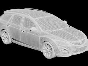 2011 mazda 6 wagon 3D Model