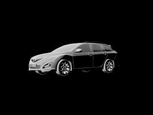 2011 mazda 6 wagon 3D Model