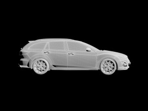 2011 mazda 6 wagon Modelo 3D