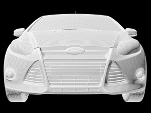 2012 focus sedan Modèle 3D