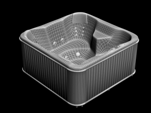 modern jacuzzi 3D Model