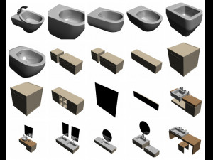AWESOME 120 In 1 Bathroom Item PRINTABLE PACK Model 3D