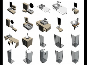 AWESOME 120 In 1 Bathroom Item PRINTABLE PACK Model 3D