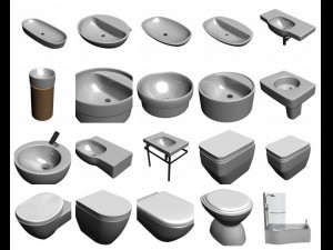 AWESOME 120 In 1 Bathroom Item PRINTABLE PACK Model 3D