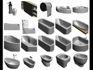 AWESOME 120 In 1 Bathroom Item PRINTABLE PACK Model 3D
