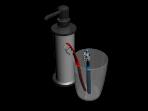 bathroom accessories-1 3D Model