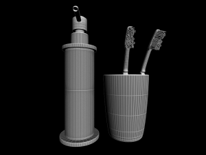 bathroom accessories-1 3D Model