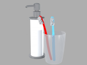bathroom accessories-1 3D Model